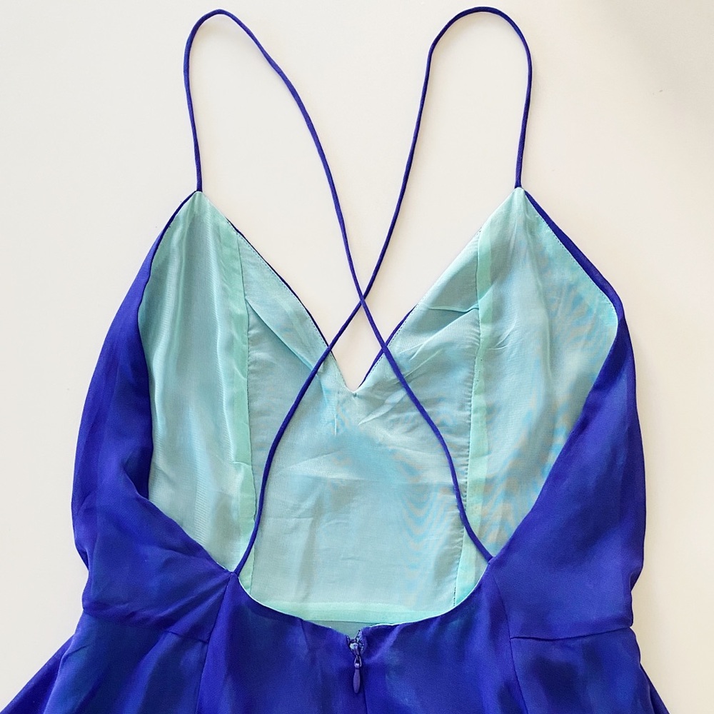 Vintage Blue Mini Dress - Picture 4 of 8